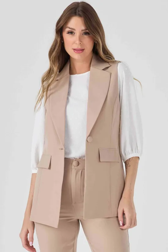 max colete feminino alfaiataria