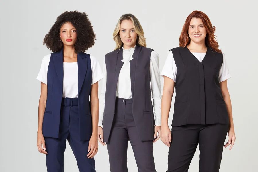 inspiração looks colete feminino social