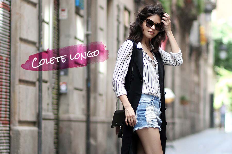 colete longo feminino