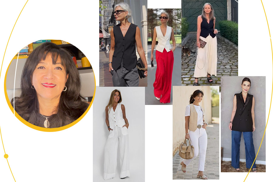 looks com colete longo feminino para inspirar