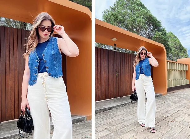 looks com colete longo feminino para inspirar