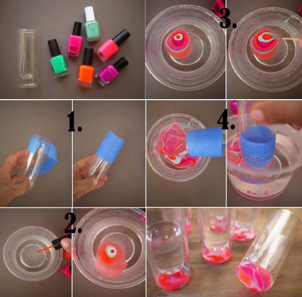 Ideias Criativas de Desenhos em Vidro com Esmalte e Moldes