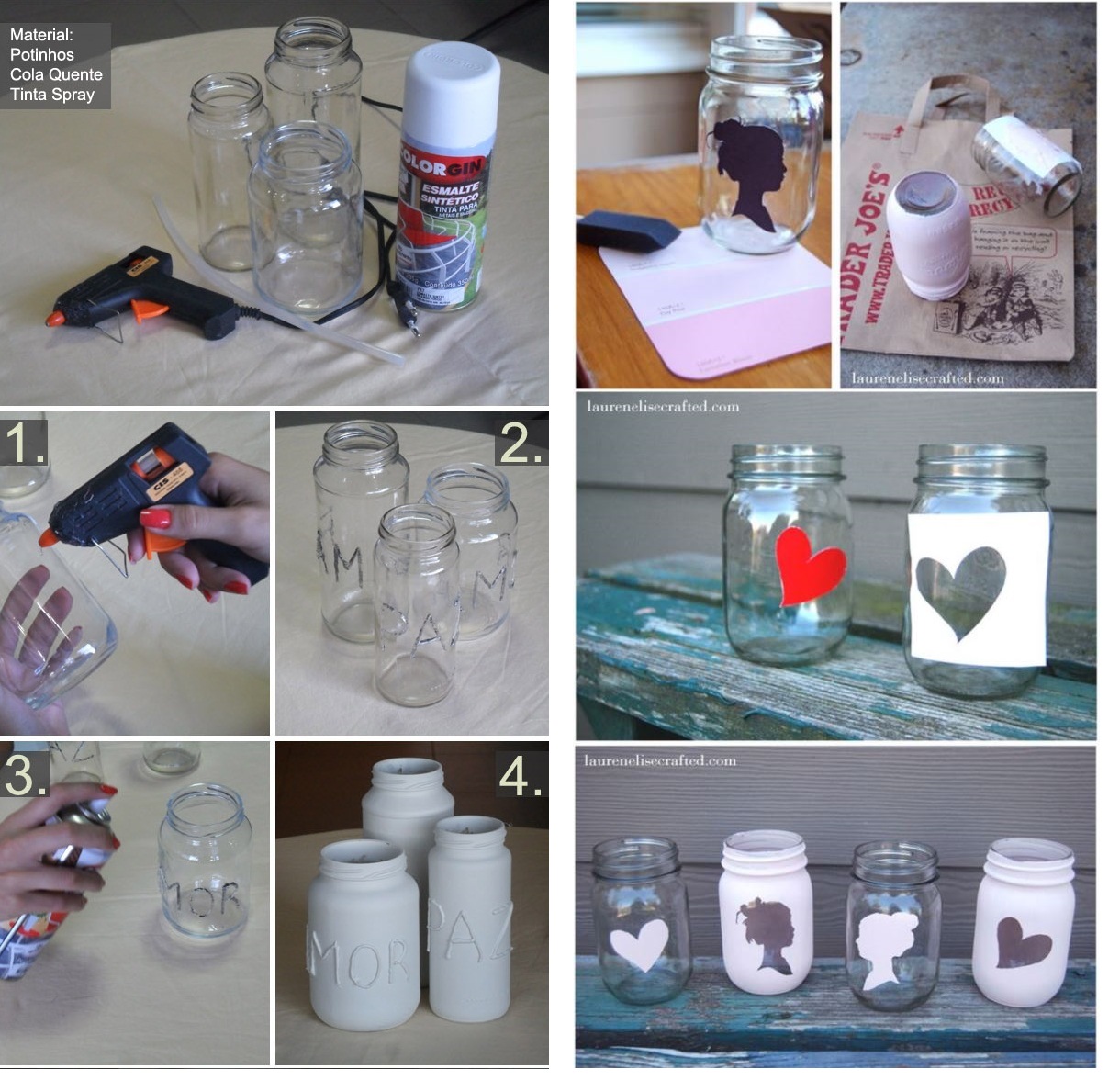 como decorar copo de vidro com esmalte