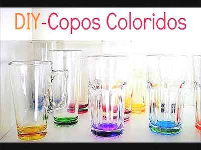 Ideias Criativas de Desenhos em Vidro com Esmalte e Moldes