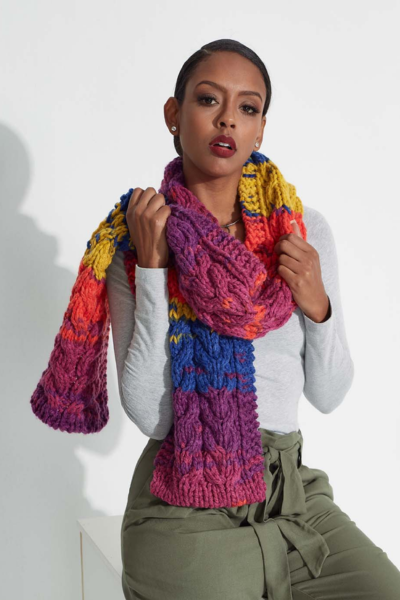 como fazer cachecol em crochê