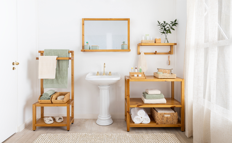 5 ideias de kit de banheiro com potes de vidro