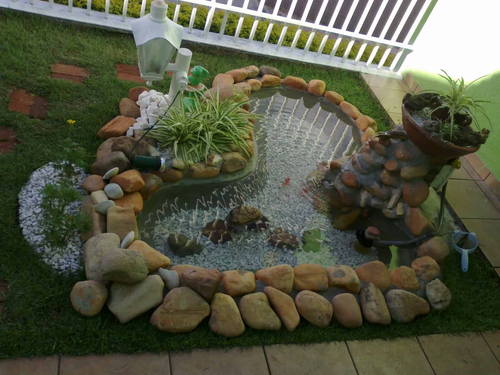 como fazer lago artificial de alvenaria