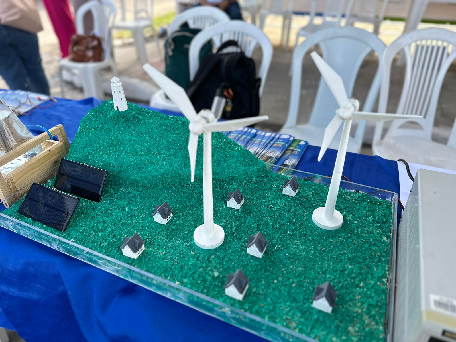 como fazer maquete de energia eolica