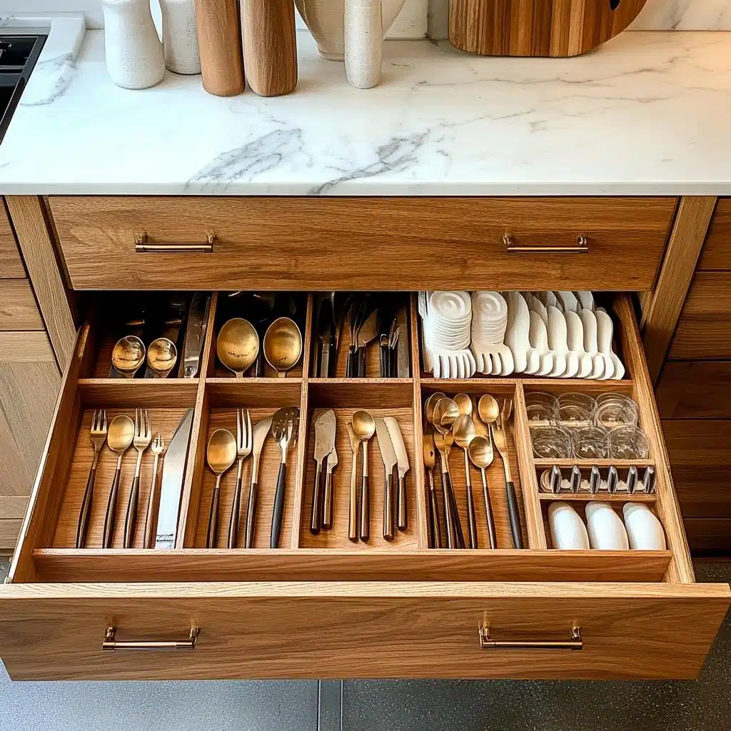 Materiais sustentáveis para organizar a cozinha