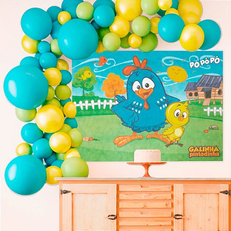 como fazer painel da galinha pintadinha