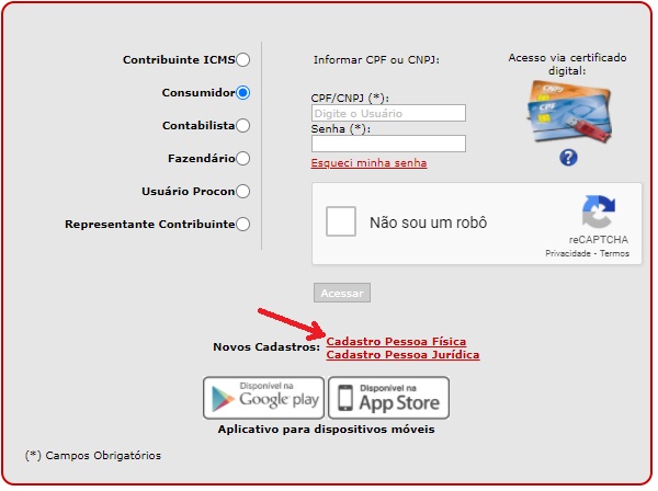 como fazer para cadastrar o cpf na nota fiscal