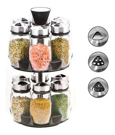 como fazer porta condimentos giratorio