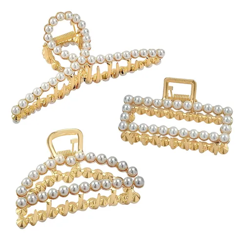 Inspirações de Penteados com Presilhas de Pérolas Feitas à Mão