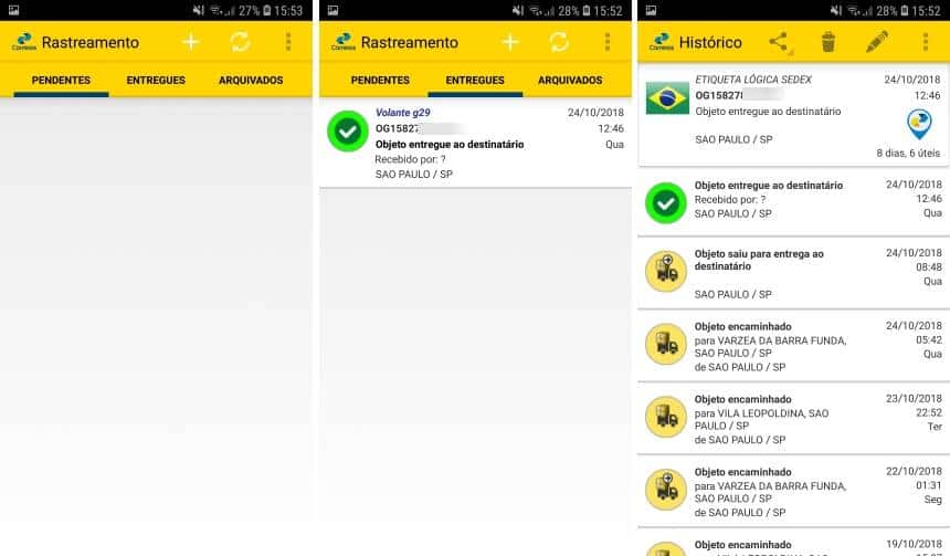 como fazer rastreamento pelo correio