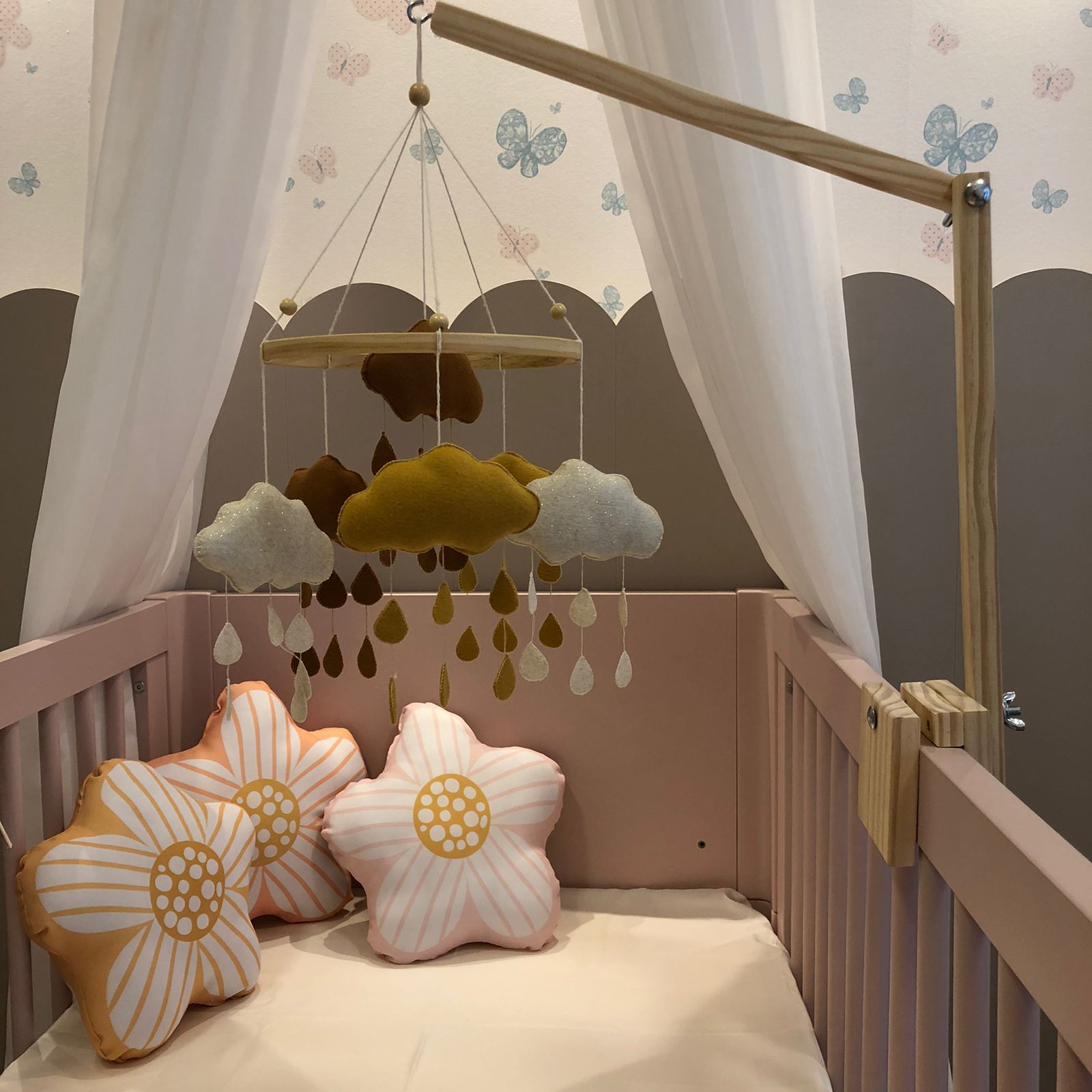 como fazer suporte para mobile de berço