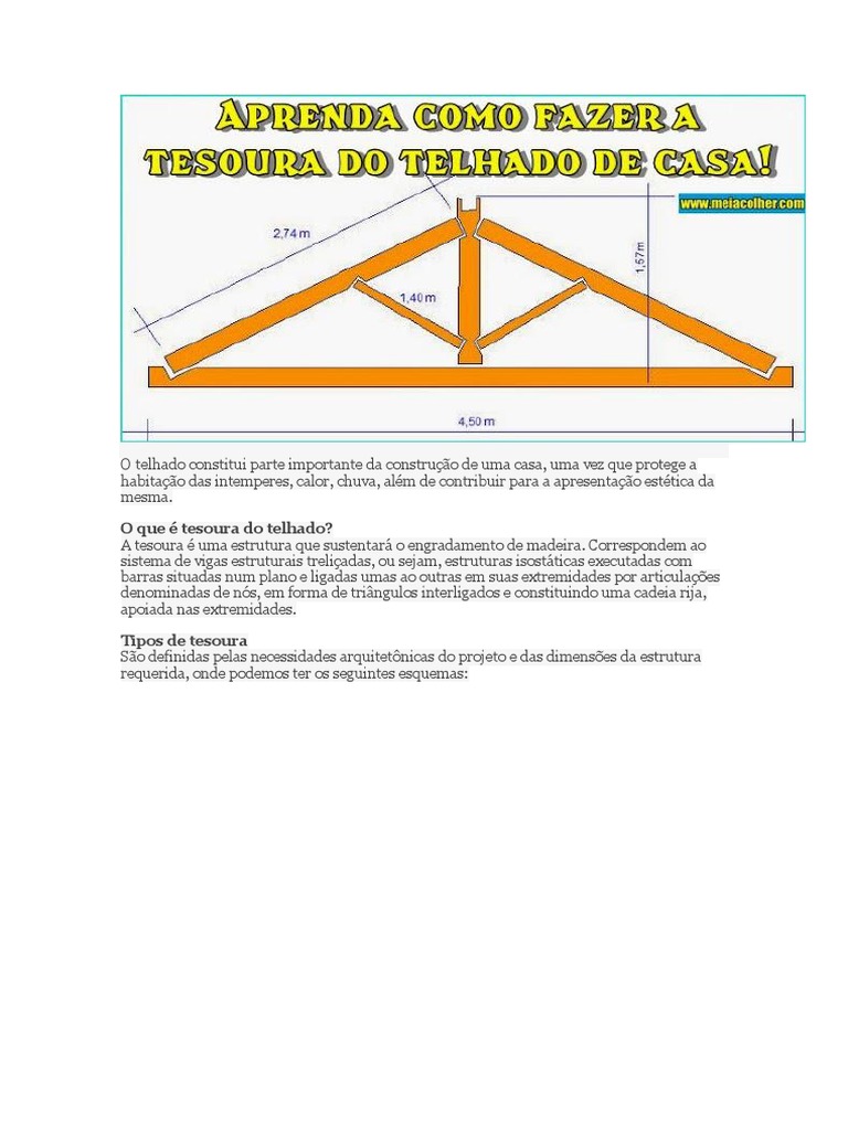 Como Calcular a Inclinação Perfeita do Telhado para Sua Tesoura