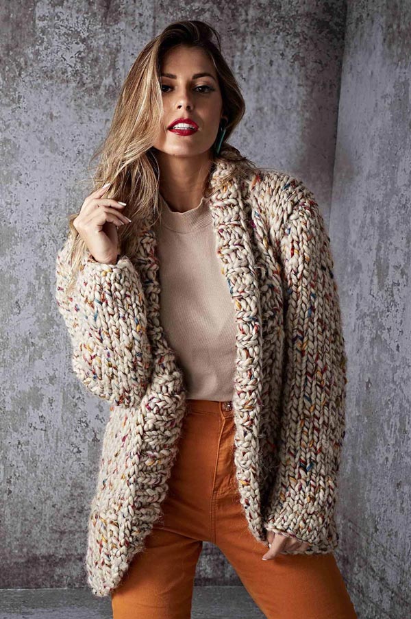 como fazer um casaco de trico