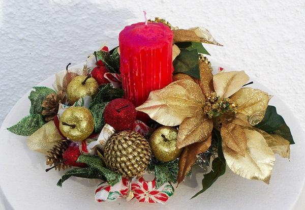 como fazer um centro de mesa