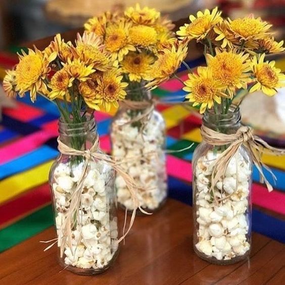 como fazer um centro de mesa