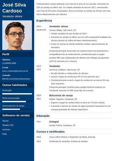 como fazer um currículo corretamente