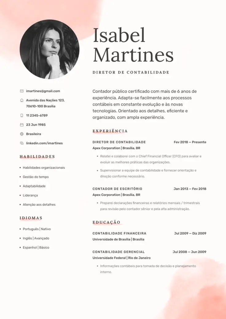 Modelos de currículo gratuitos: Google Docs