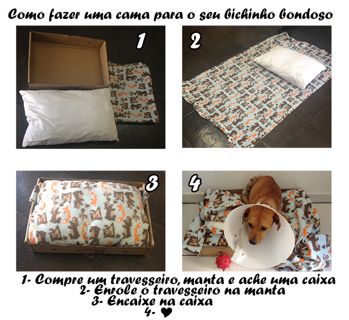 como fazer uma caminha de cachorro passo a passo