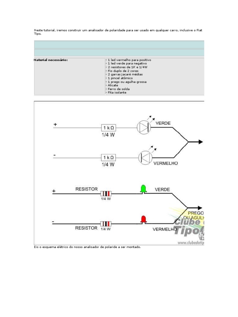 Diferença entre chave teste de LED e neon