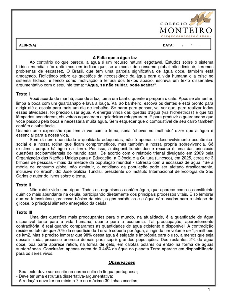 O que é a escassez hídrica e como ela afeta o Brasil?