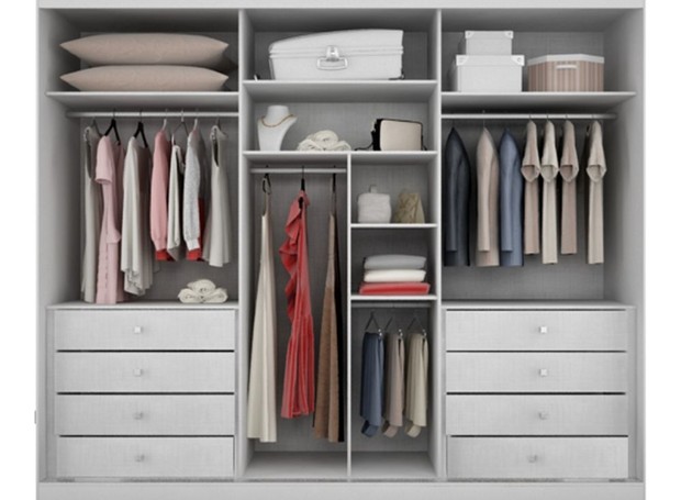 como organizar guarda-roupa pequeno
