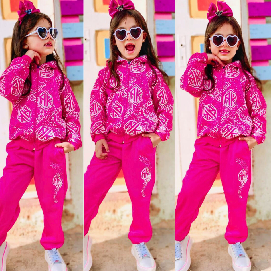 Conjunto moletom feminino marrom moda inverno 2024 flanelado