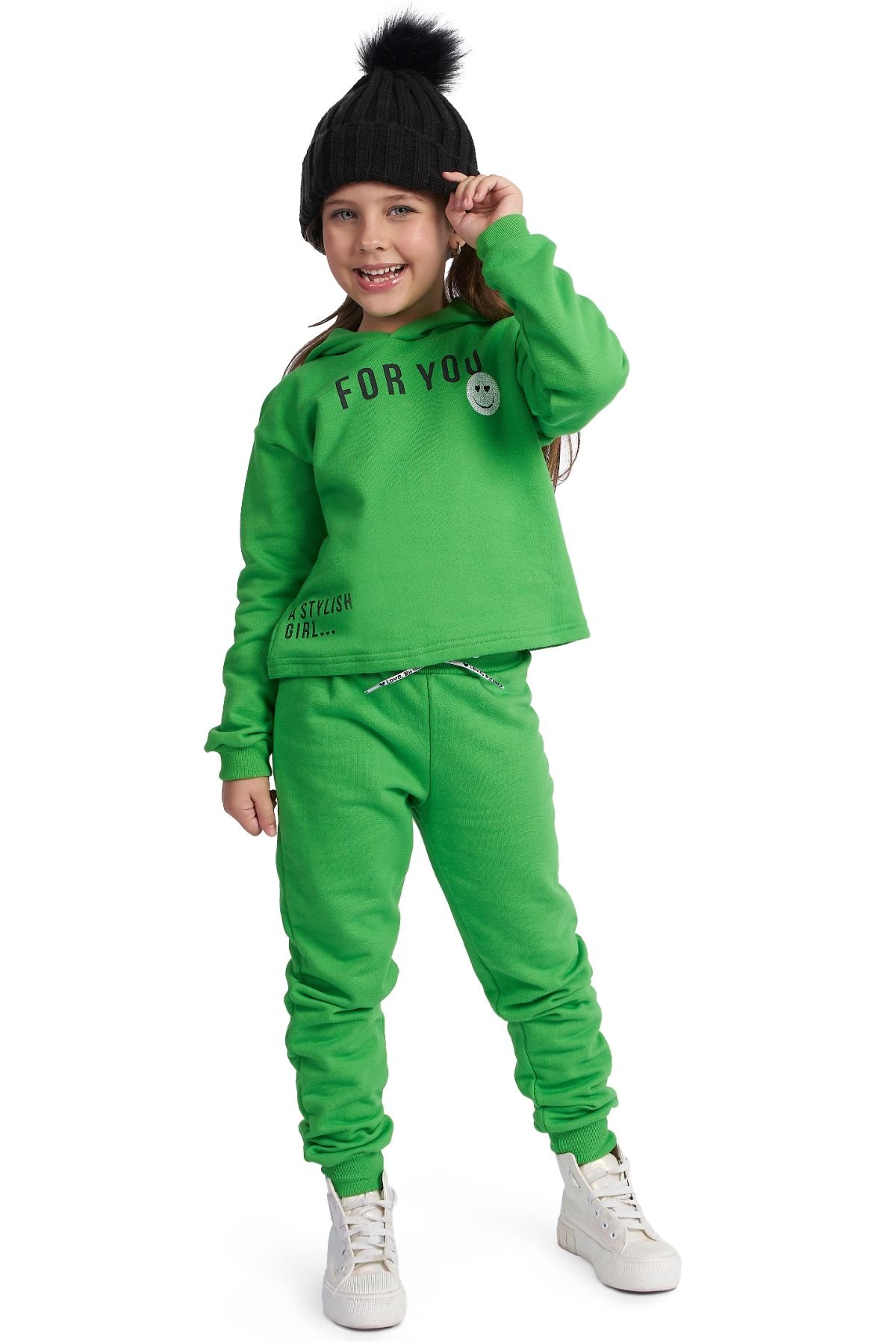 Conjunto feminino blusa moletom canguru elegant + calça de moletom peluciado