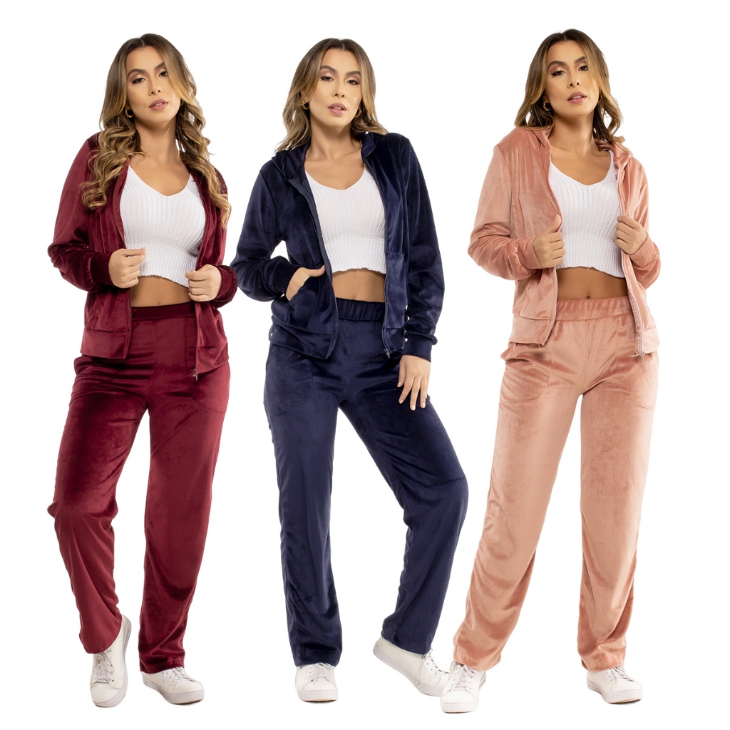 melhores conjuntos plush feminino para o inverno