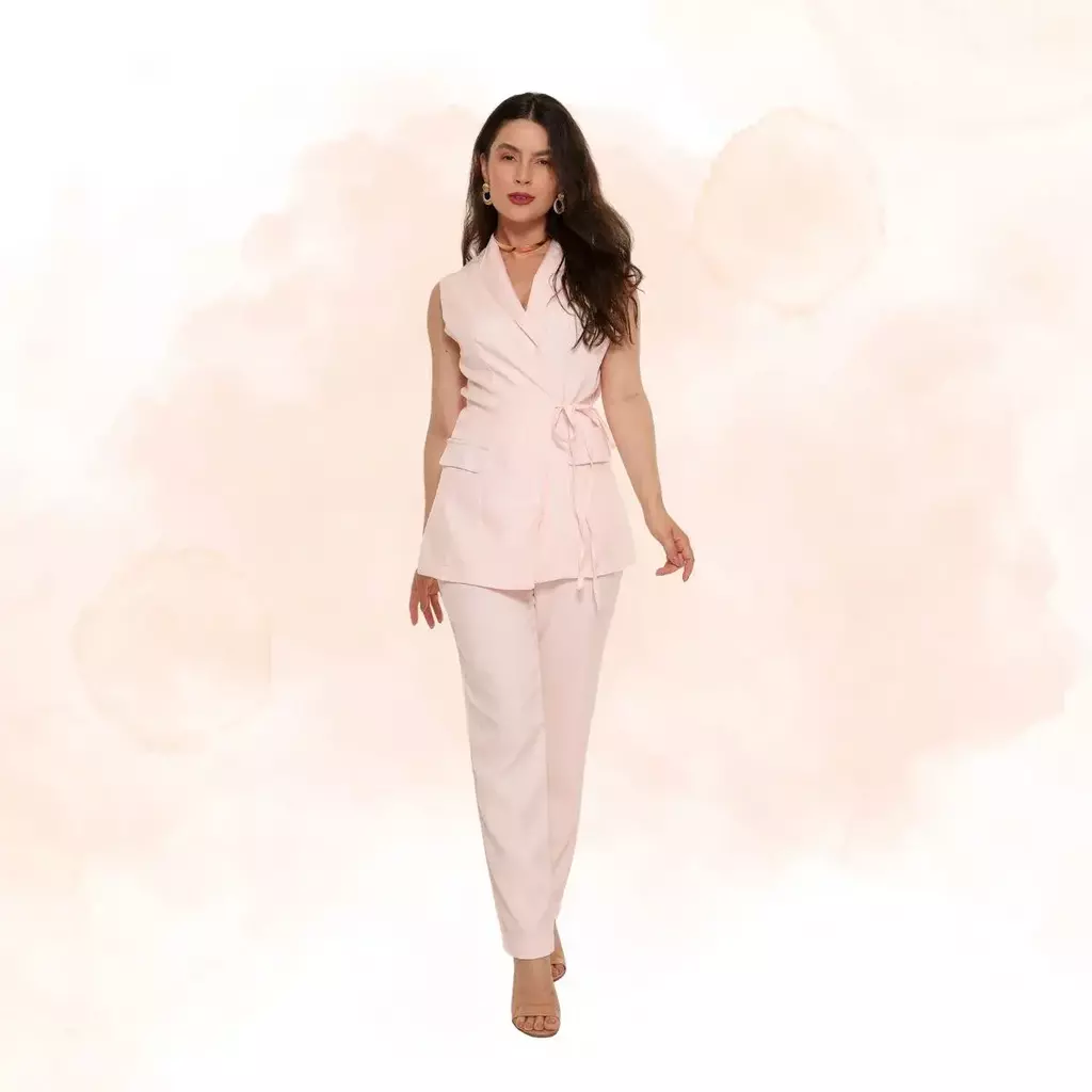 conjunto social feminino colete