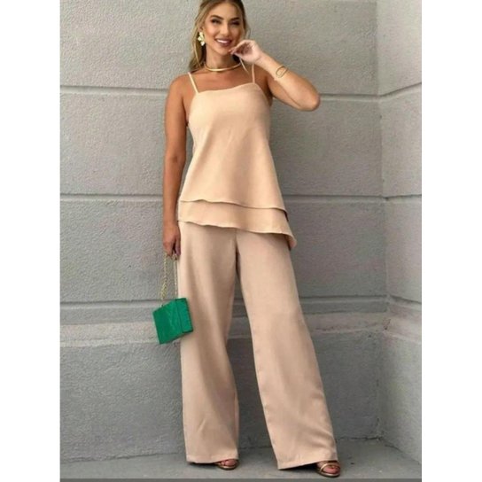 conjunto social feminino elegante