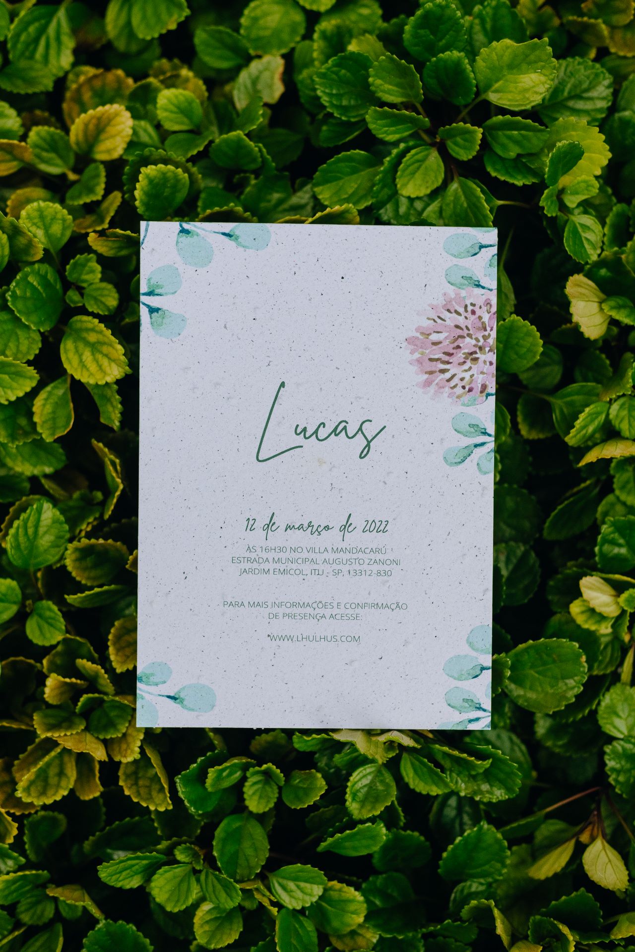 convite de aniversário com RSVP