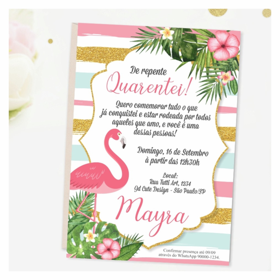 convite de aniversário editável