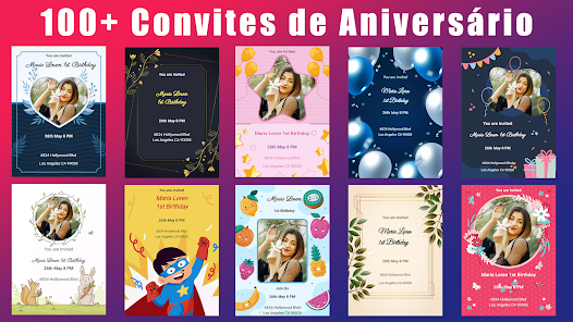 convite de aniversário para imprimir