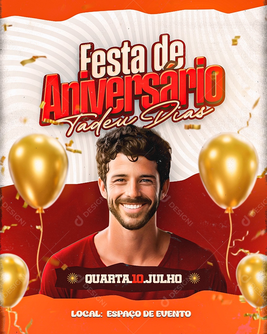 convite de aniversário para imprimir