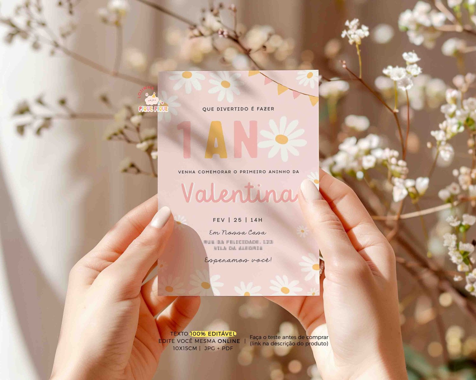 convite de aniversário virtual