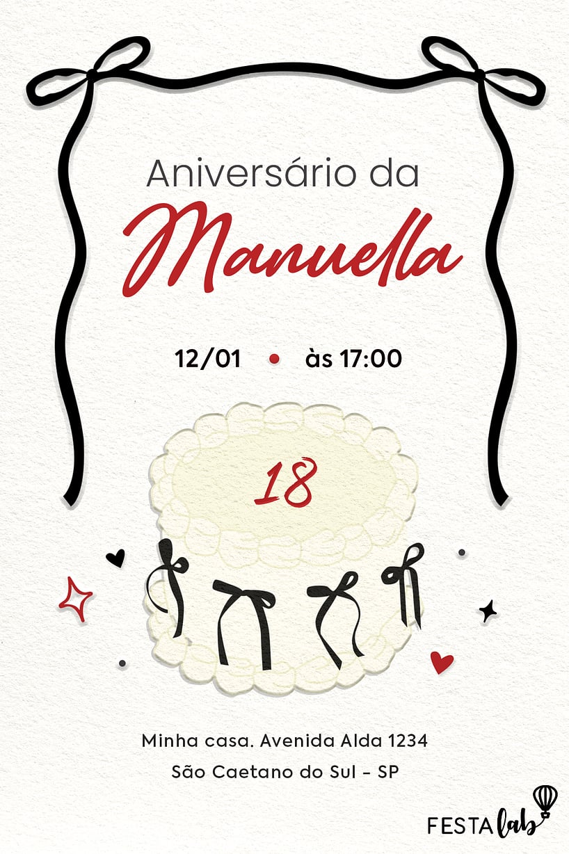 modelos de convite de aniversário grátis