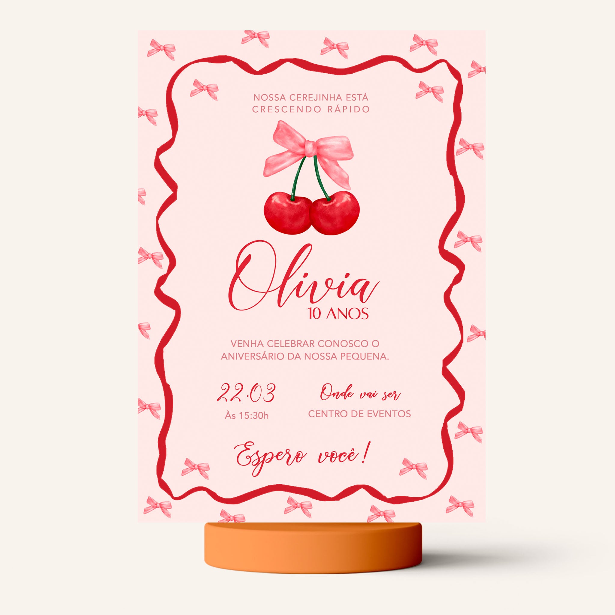 convite de aniversário personalizado com foto