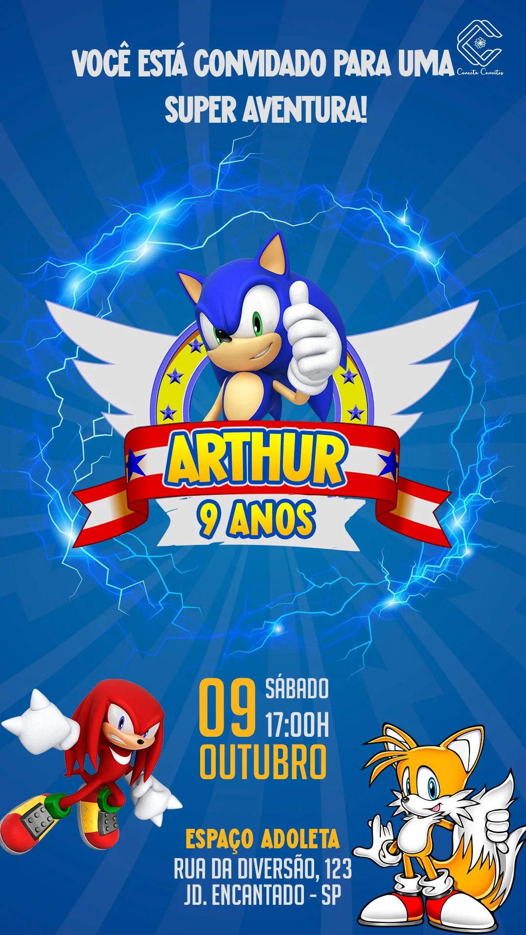 convite de aniversário adulto elegante