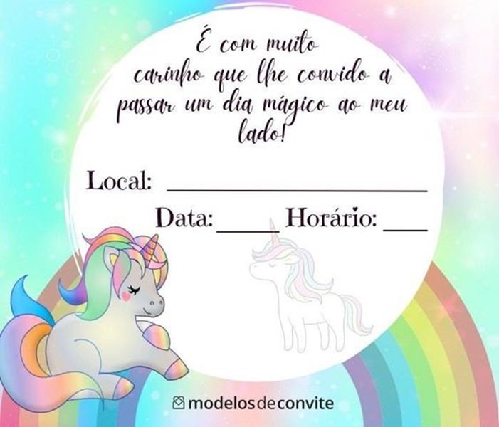convite de aniversário personalizado com foto