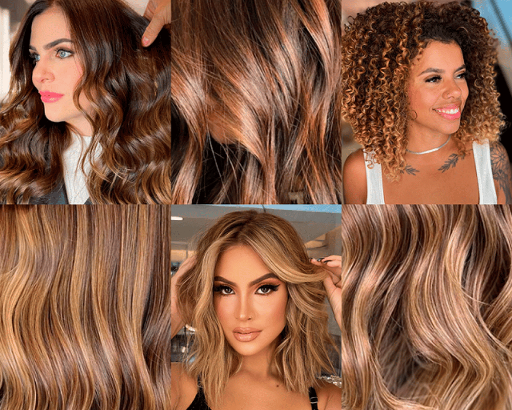 cor de mel cabelo
