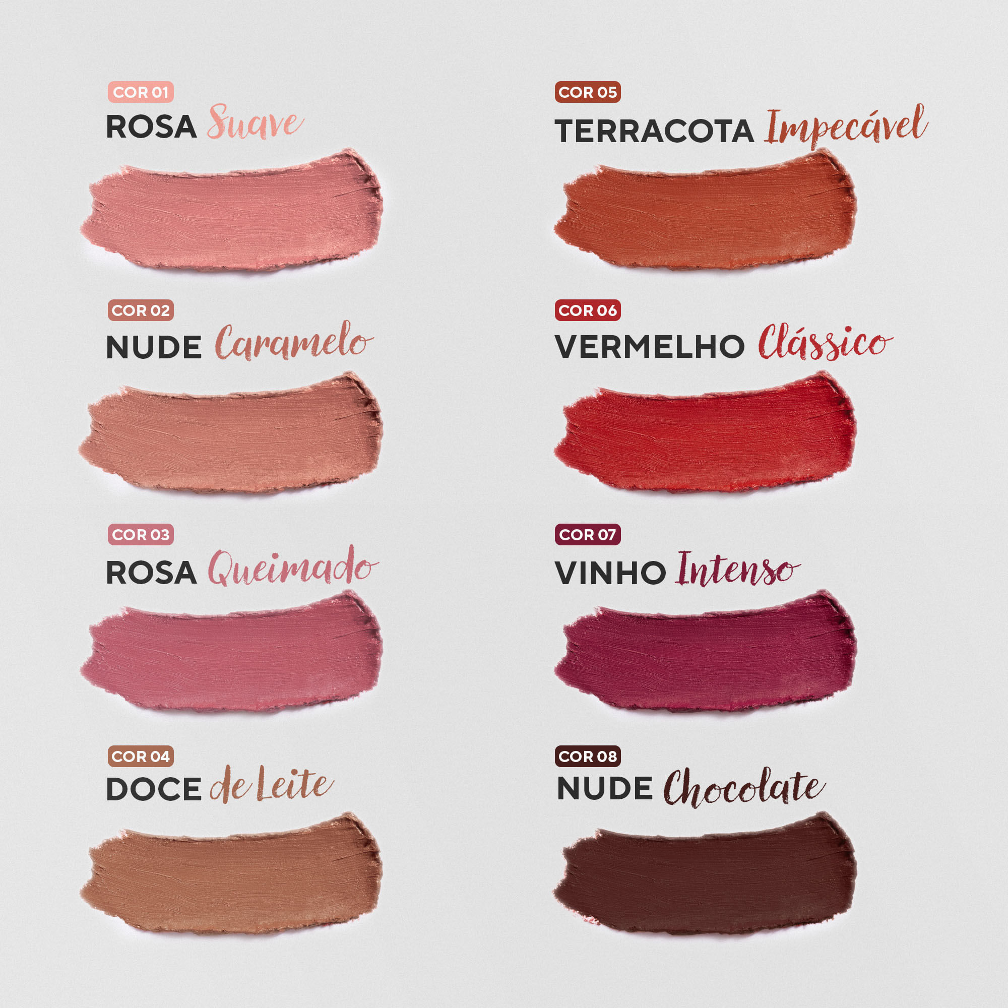 Guia completo de acabamentos de batom: matte