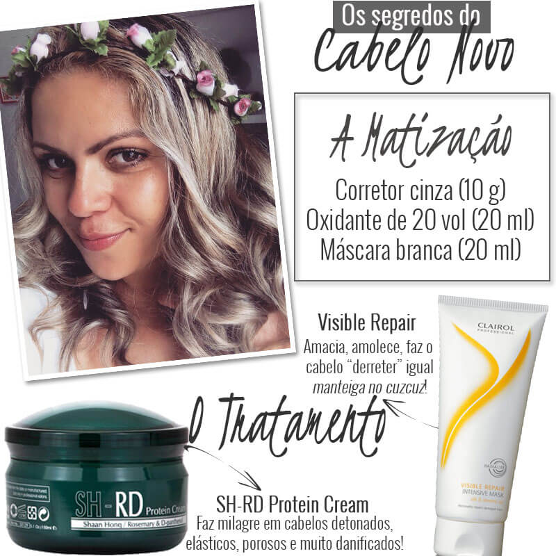 como conseguir loiro escuro acinzentado em cabelo preto