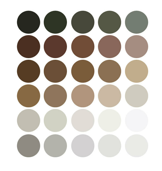 cores neutras e suas variações