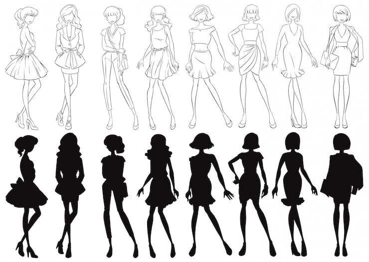 como desenhar corpo feminino passo a passo