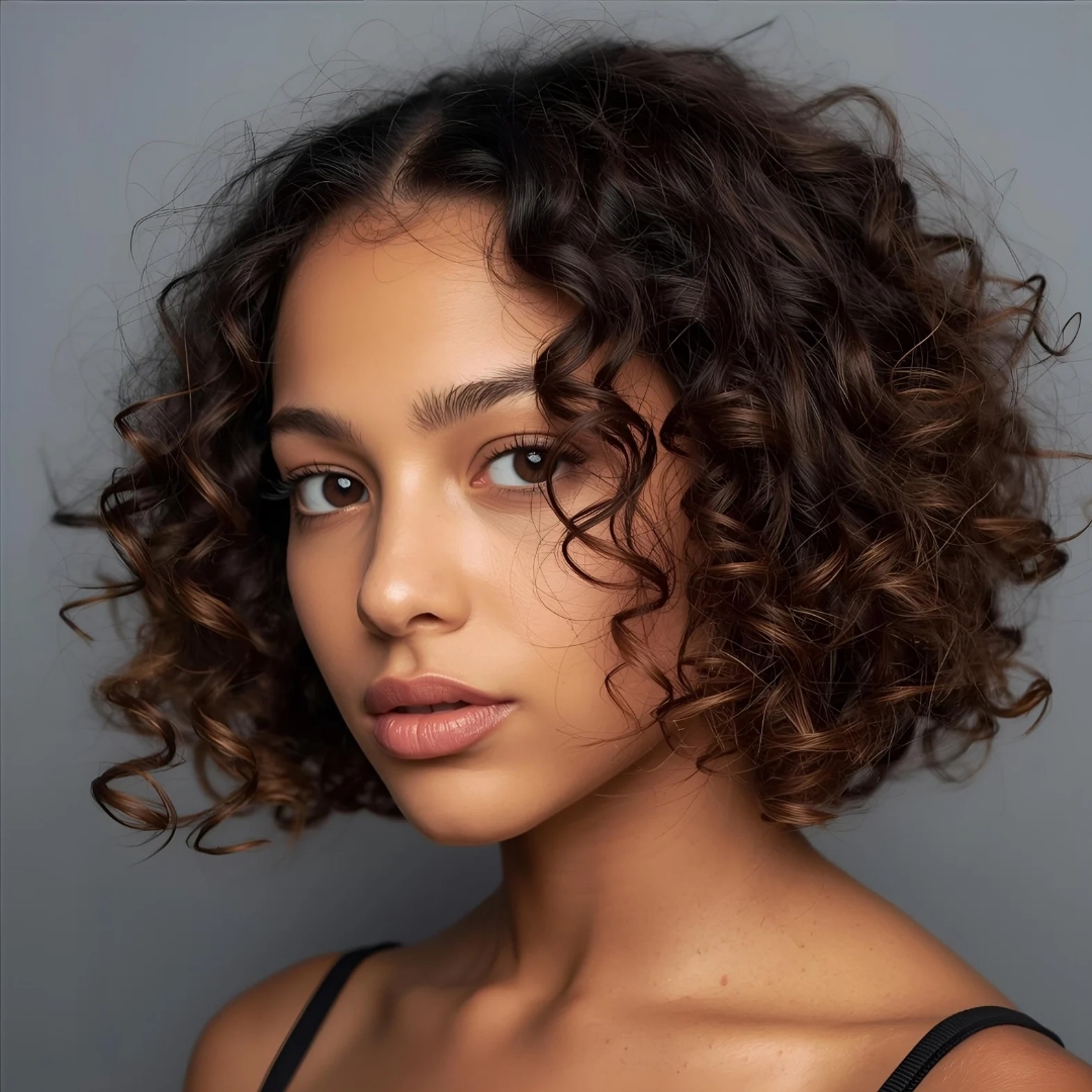 corte coracao cabelo cacheado curto