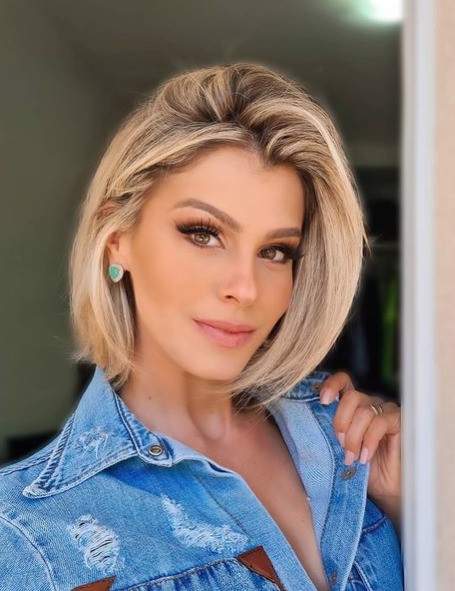 chanel repicado com franja lateral para rosto redondo passo a passo